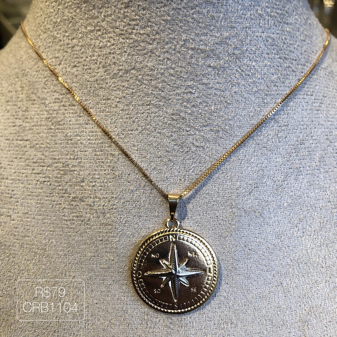 Colar Rosa Dos Ventos